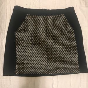 100% Wool Herringbone Woven J Crew Skirt